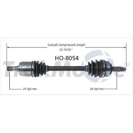 Surtrack Axle Cv Axle Shaft, Ho-8054 HO-8054